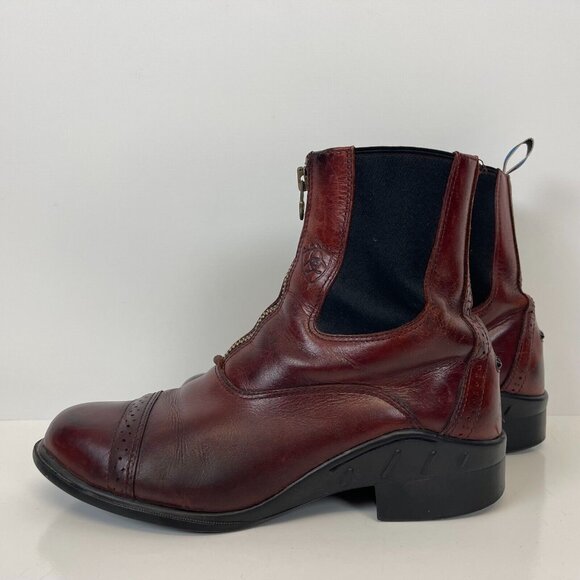 Ariat Cobalt Devon Zip Paddock Western Boots Leather Brown Mens Size 9 main image 4
